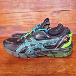 Asics Gel-Quantum 90 Shoes Women 7 Black Lime Green Running Sneakers